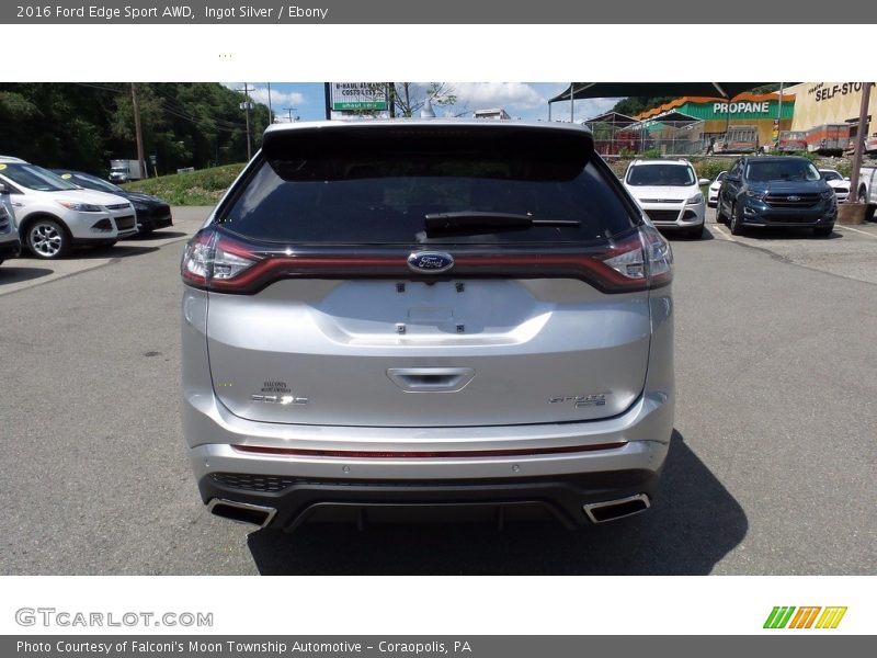 Ingot Silver / Ebony 2016 Ford Edge Sport AWD