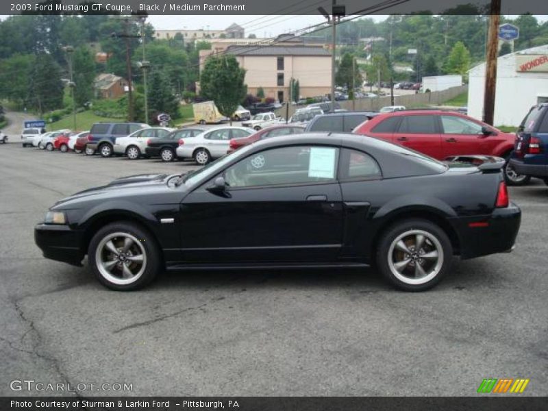 Black / Medium Parchment 2003 Ford Mustang GT Coupe