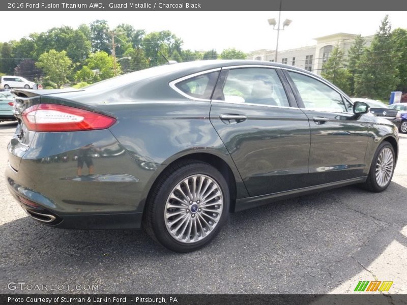 Guard Metallic / Charcoal Black 2016 Ford Fusion Titanium AWD