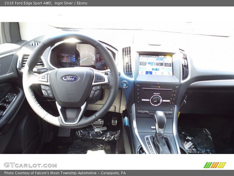 Ingot Silver / Ebony 2016 Ford Edge Sport AWD