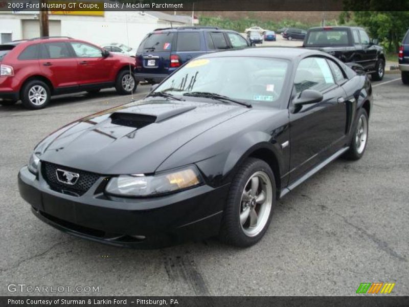 Black / Medium Parchment 2003 Ford Mustang GT Coupe