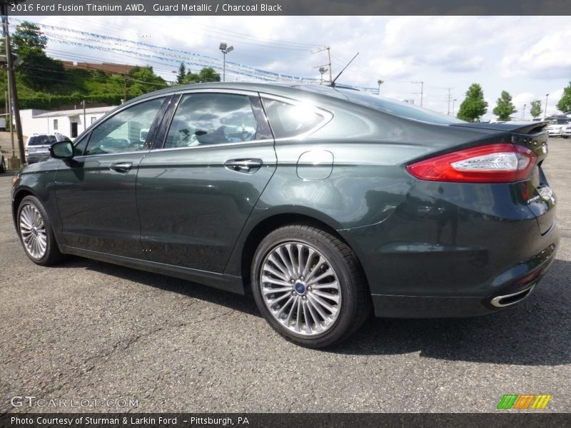 Guard Metallic / Charcoal Black 2016 Ford Fusion Titanium AWD