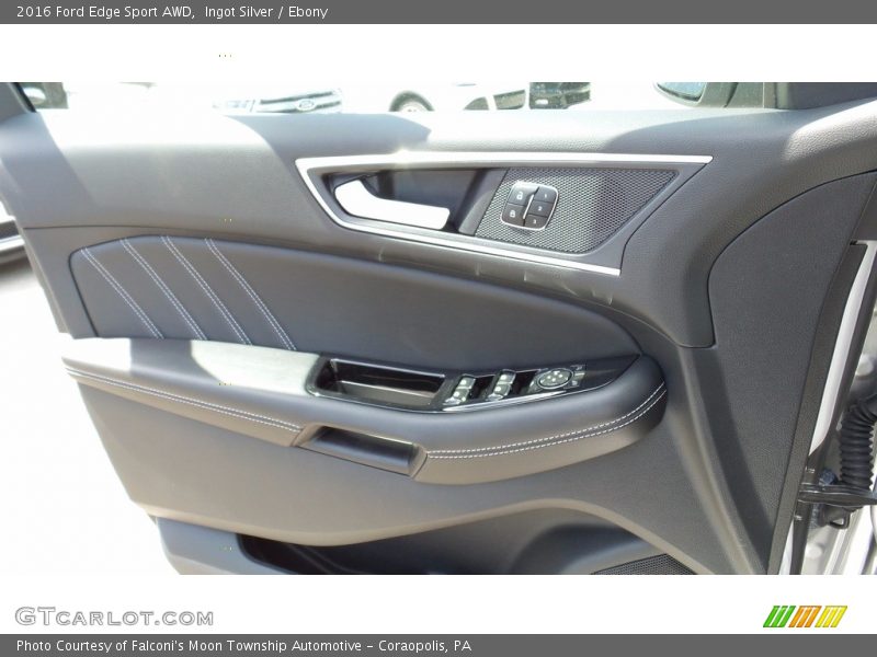Ingot Silver / Ebony 2016 Ford Edge Sport AWD