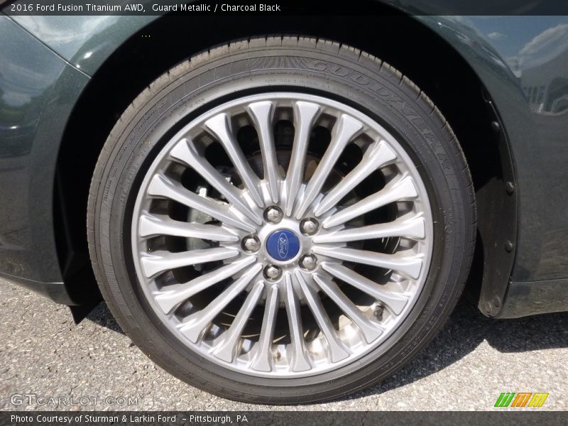 Guard Metallic / Charcoal Black 2016 Ford Fusion Titanium AWD