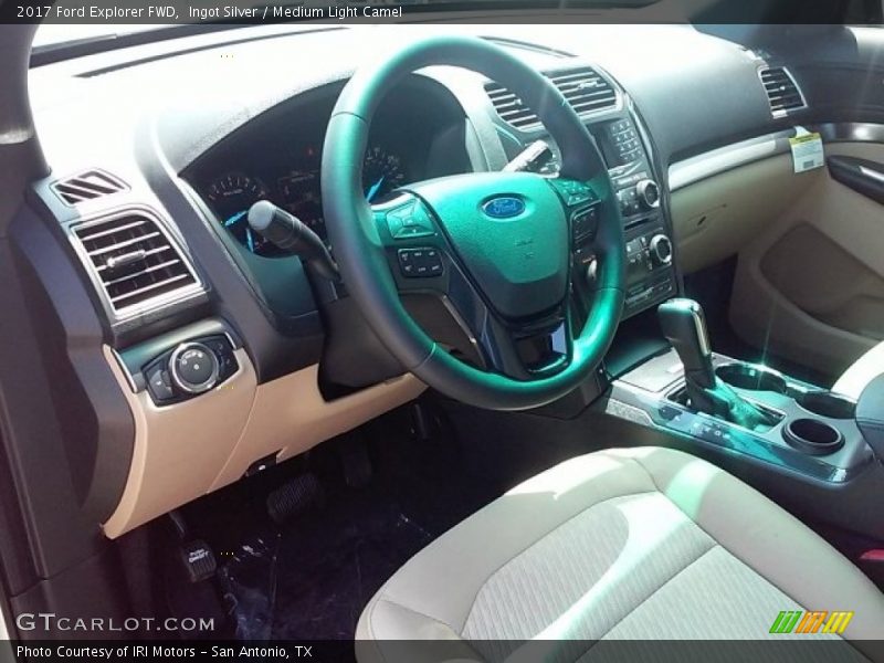 Ingot Silver / Medium Light Camel 2017 Ford Explorer FWD
