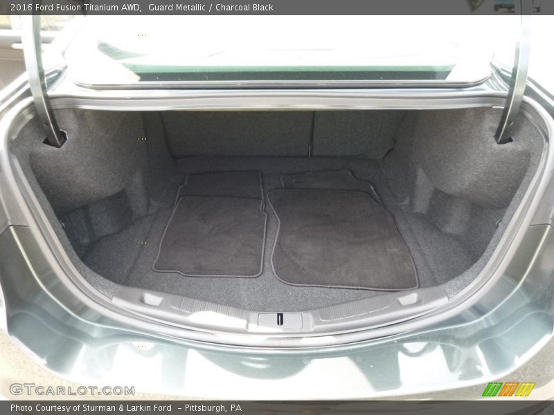 Guard Metallic / Charcoal Black 2016 Ford Fusion Titanium AWD