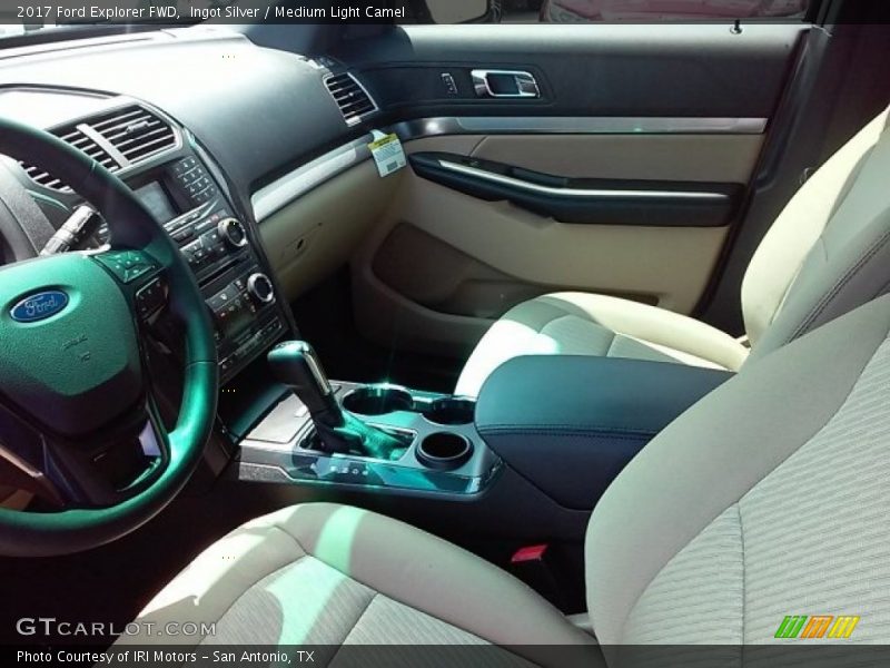 Ingot Silver / Medium Light Camel 2017 Ford Explorer FWD