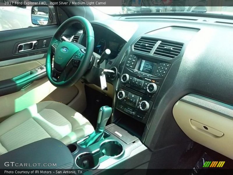 Ingot Silver / Medium Light Camel 2017 Ford Explorer FWD