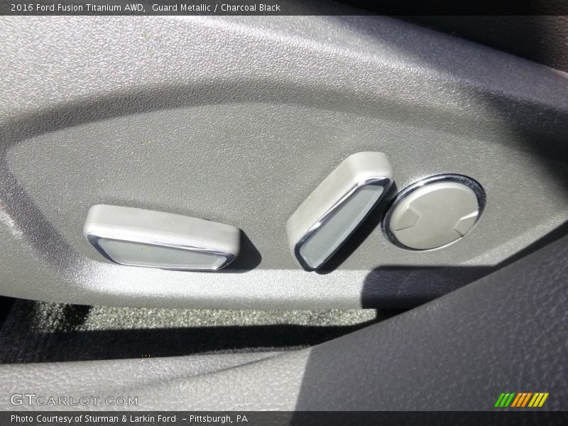 Guard Metallic / Charcoal Black 2016 Ford Fusion Titanium AWD