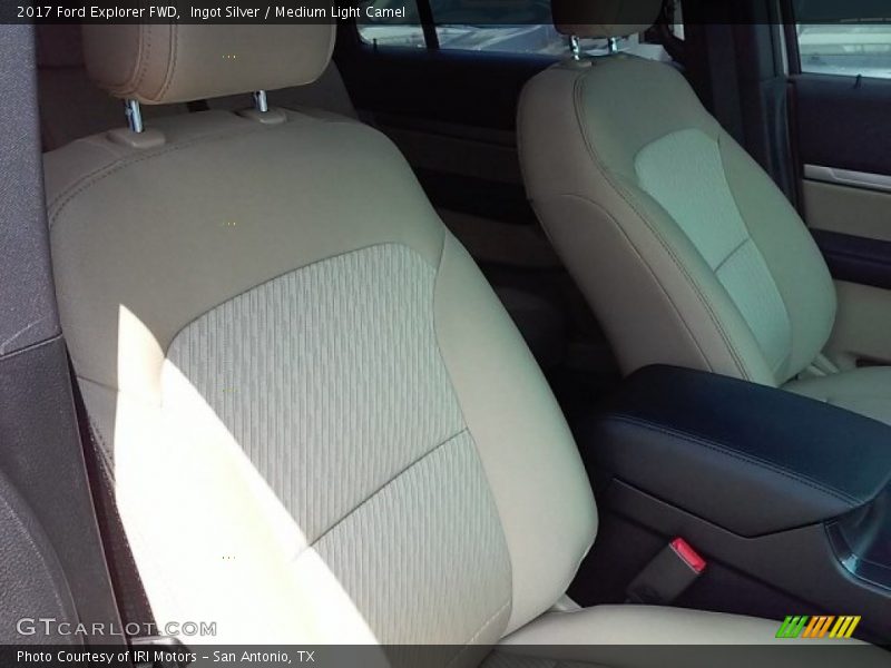 Ingot Silver / Medium Light Camel 2017 Ford Explorer FWD