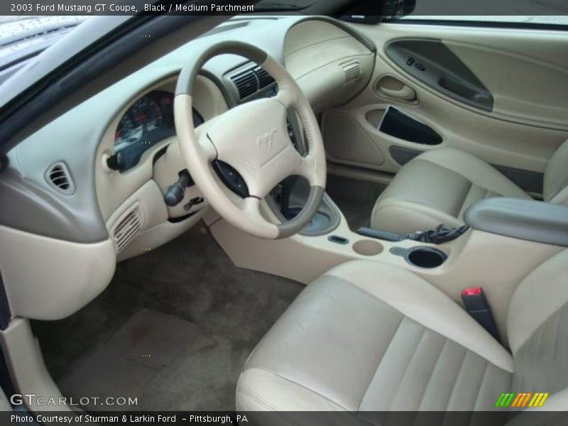 Black / Medium Parchment 2003 Ford Mustang GT Coupe