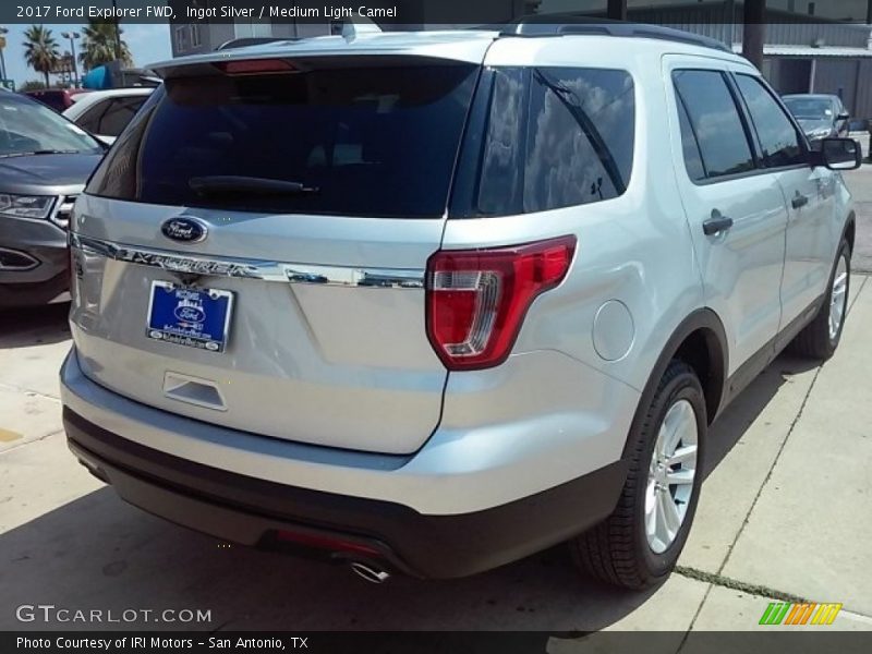 Ingot Silver / Medium Light Camel 2017 Ford Explorer FWD