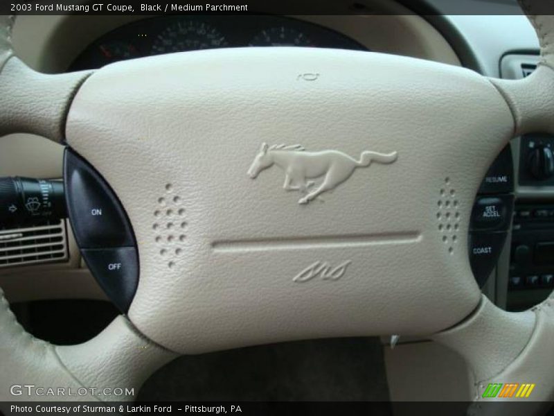 Black / Medium Parchment 2003 Ford Mustang GT Coupe