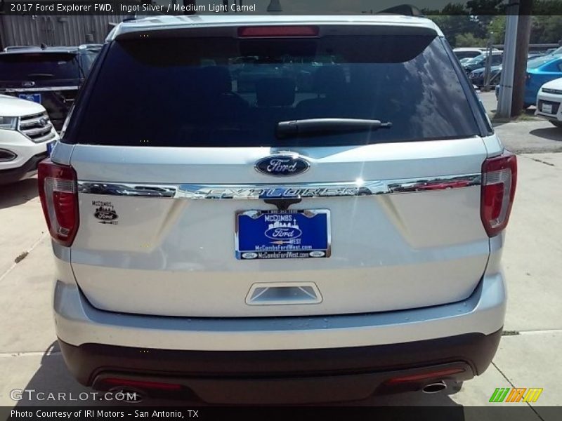 Ingot Silver / Medium Light Camel 2017 Ford Explorer FWD