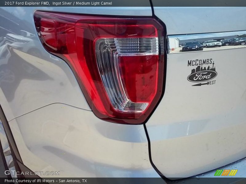 Ingot Silver / Medium Light Camel 2017 Ford Explorer FWD
