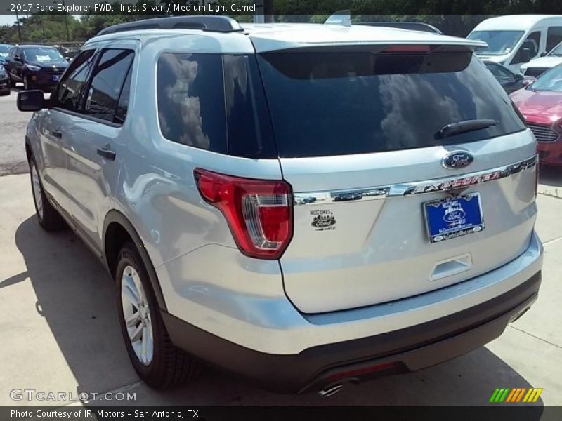 Ingot Silver / Medium Light Camel 2017 Ford Explorer FWD