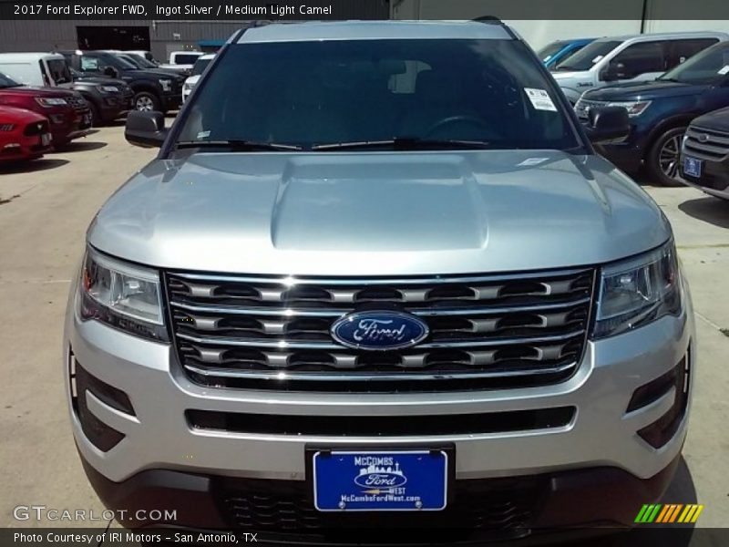 Ingot Silver / Medium Light Camel 2017 Ford Explorer FWD