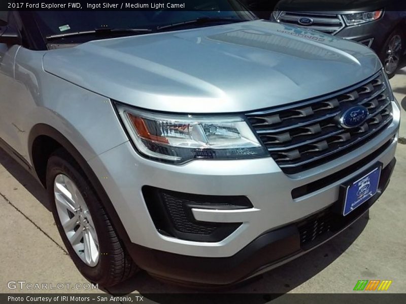 Ingot Silver / Medium Light Camel 2017 Ford Explorer FWD