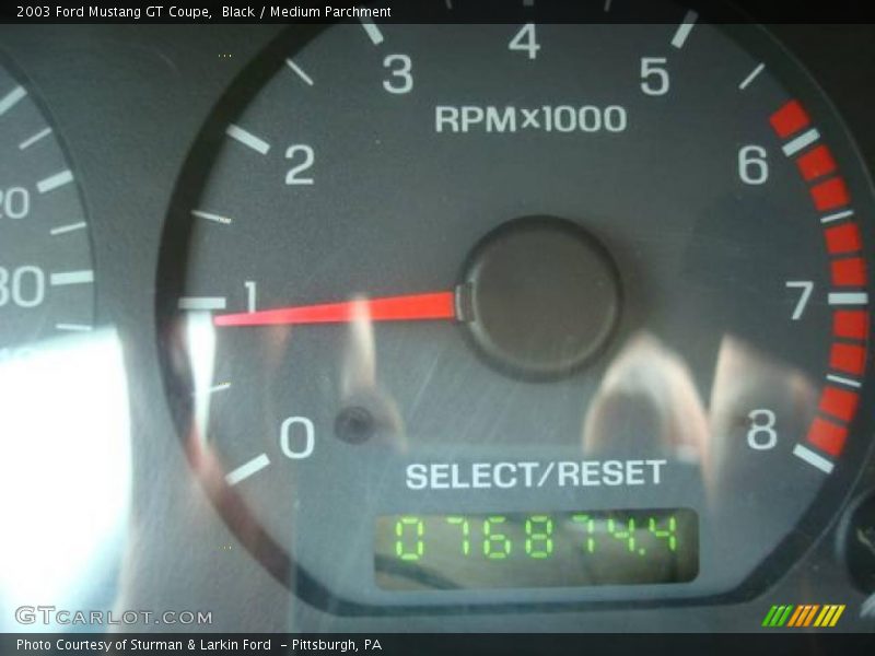 Black / Medium Parchment 2003 Ford Mustang GT Coupe