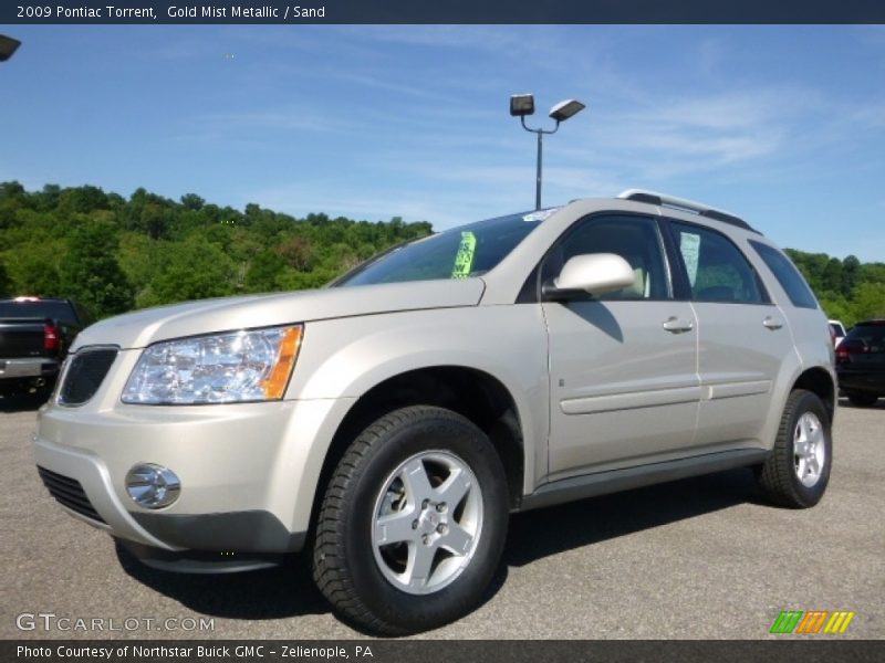 Gold Mist Metallic / Sand 2009 Pontiac Torrent