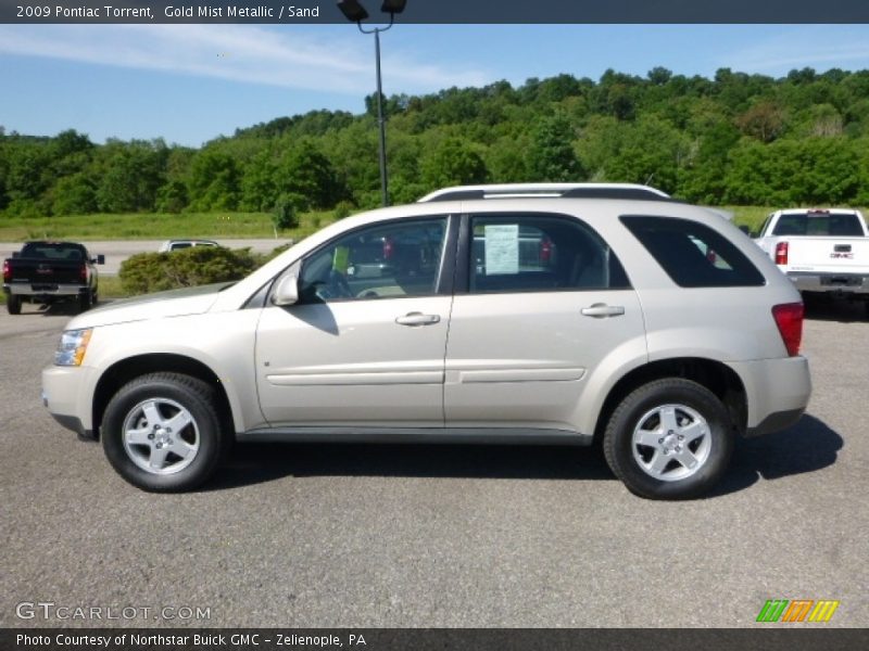 Gold Mist Metallic / Sand 2009 Pontiac Torrent