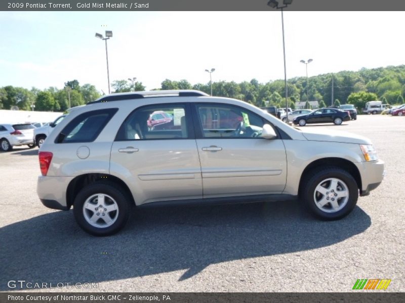 Gold Mist Metallic / Sand 2009 Pontiac Torrent