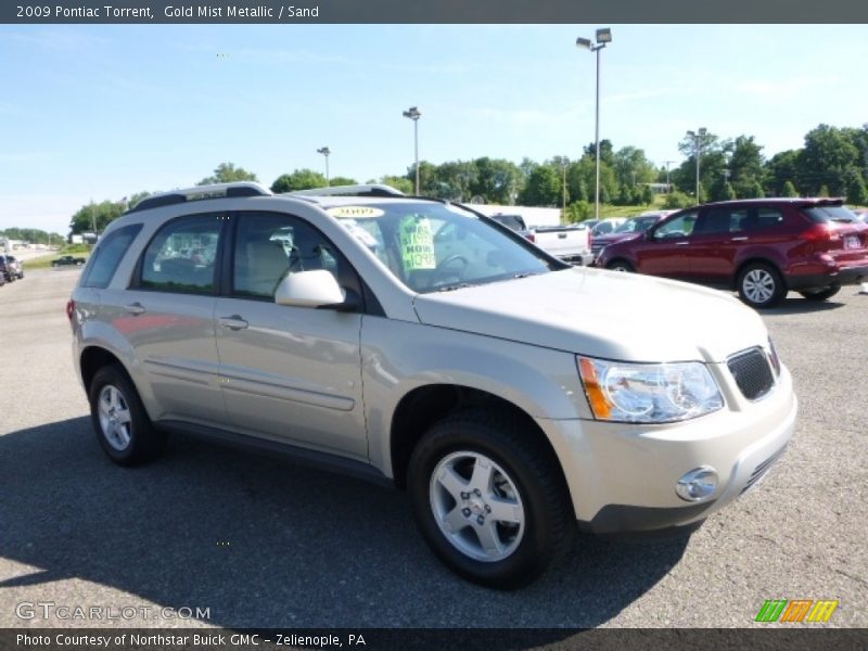 Gold Mist Metallic / Sand 2009 Pontiac Torrent