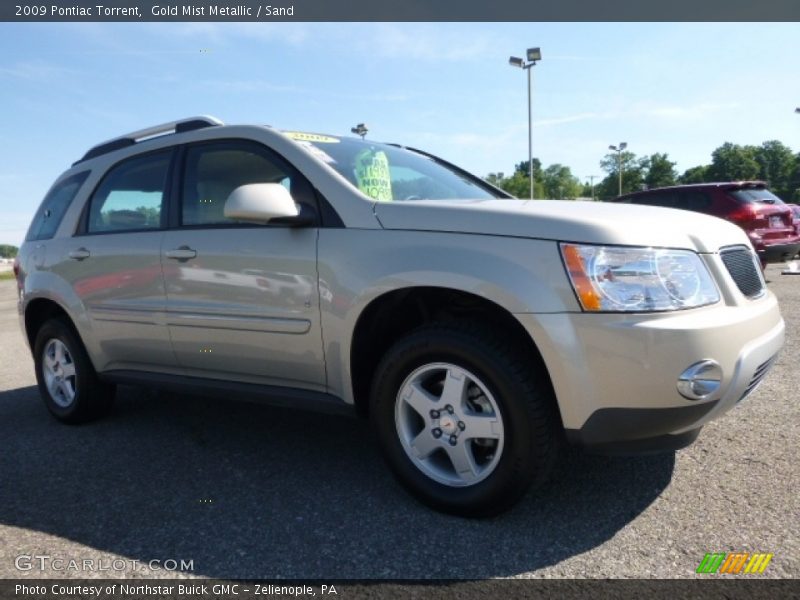 Gold Mist Metallic / Sand 2009 Pontiac Torrent