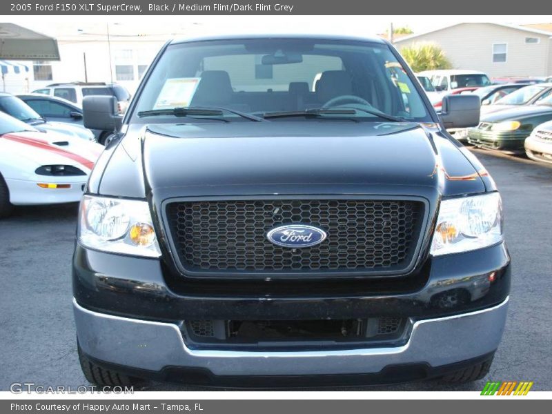 Black / Medium Flint/Dark Flint Grey 2005 Ford F150 XLT SuperCrew
