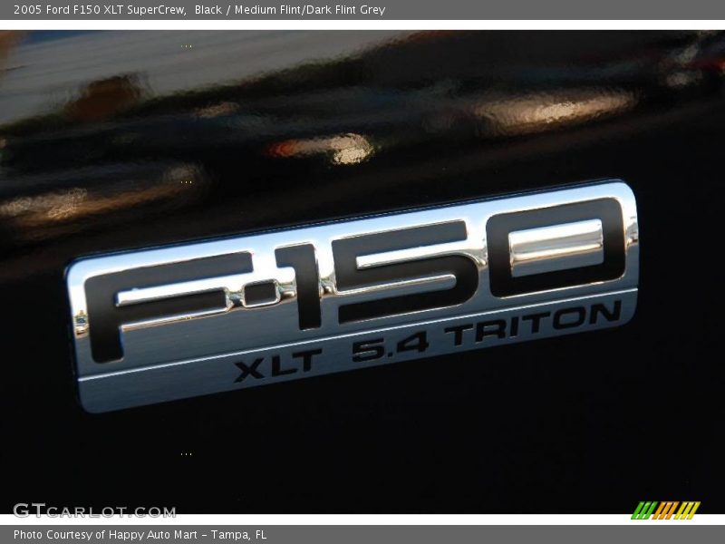 Black / Medium Flint/Dark Flint Grey 2005 Ford F150 XLT SuperCrew