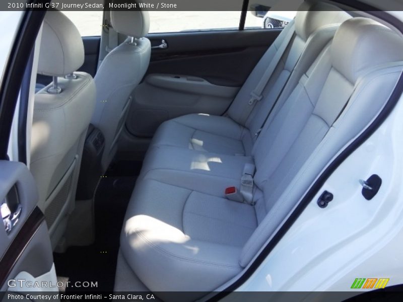 Moonlight White / Stone 2010 Infiniti G 37 Journey Sedan