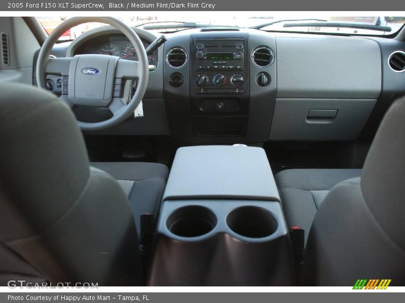 Black / Medium Flint/Dark Flint Grey 2005 Ford F150 XLT SuperCrew
