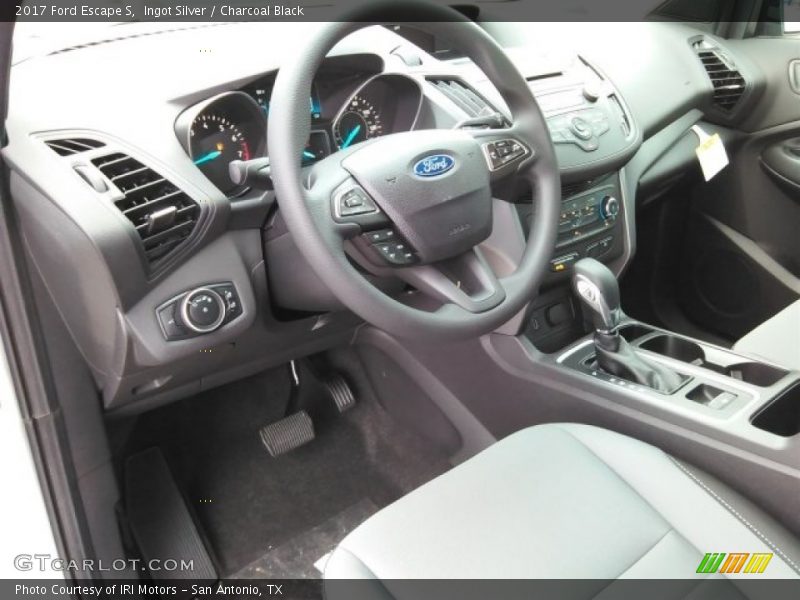 Ingot Silver / Charcoal Black 2017 Ford Escape S
