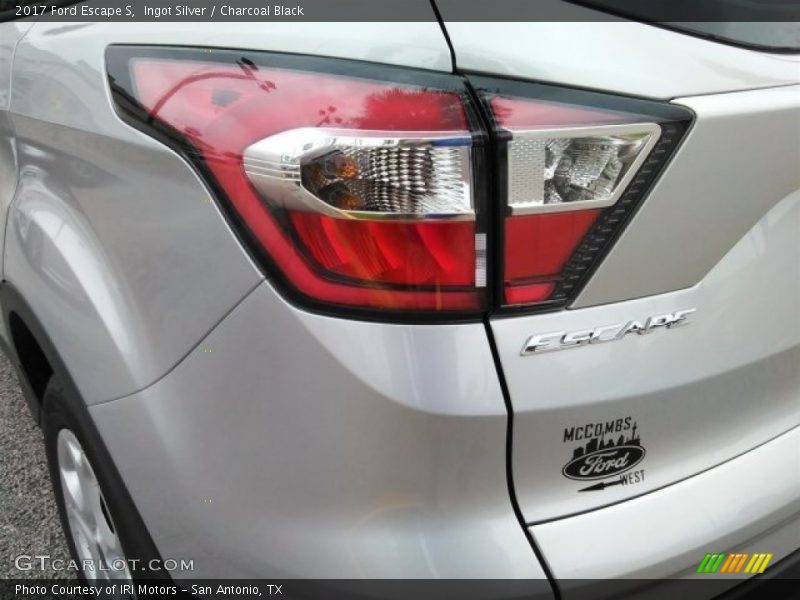 Ingot Silver / Charcoal Black 2017 Ford Escape S