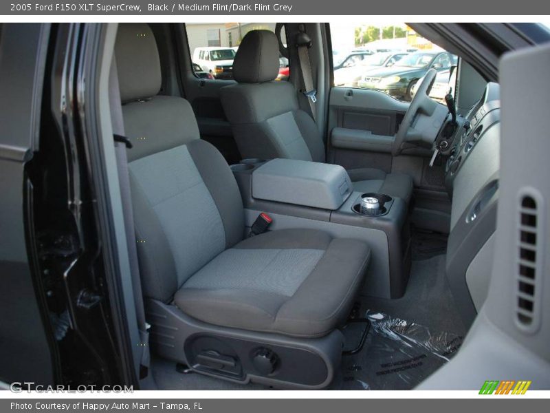 Black / Medium Flint/Dark Flint Grey 2005 Ford F150 XLT SuperCrew