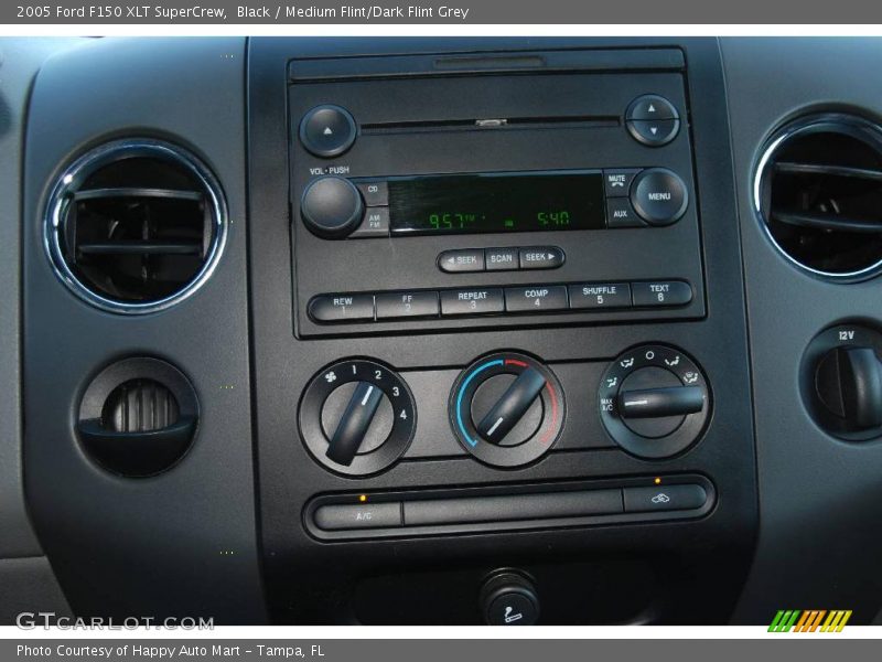 Black / Medium Flint/Dark Flint Grey 2005 Ford F150 XLT SuperCrew