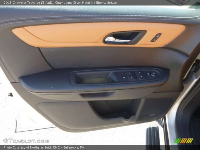 Champagne Silver Metallic / Ebony/Mojave 2013 Chevrolet Traverse LT AWD