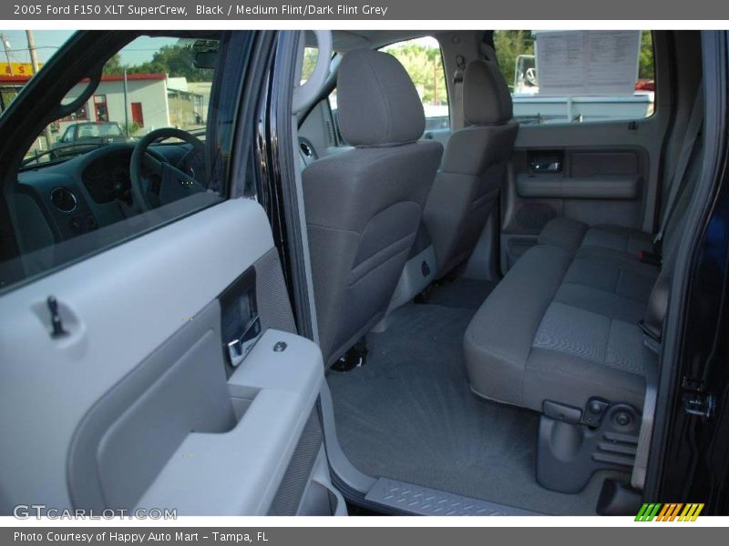 Black / Medium Flint/Dark Flint Grey 2005 Ford F150 XLT SuperCrew