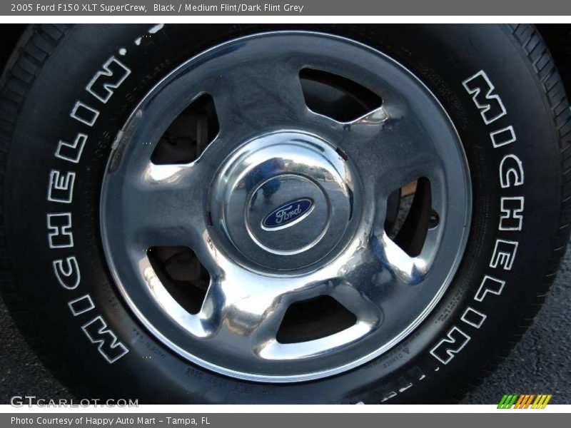 Black / Medium Flint/Dark Flint Grey 2005 Ford F150 XLT SuperCrew