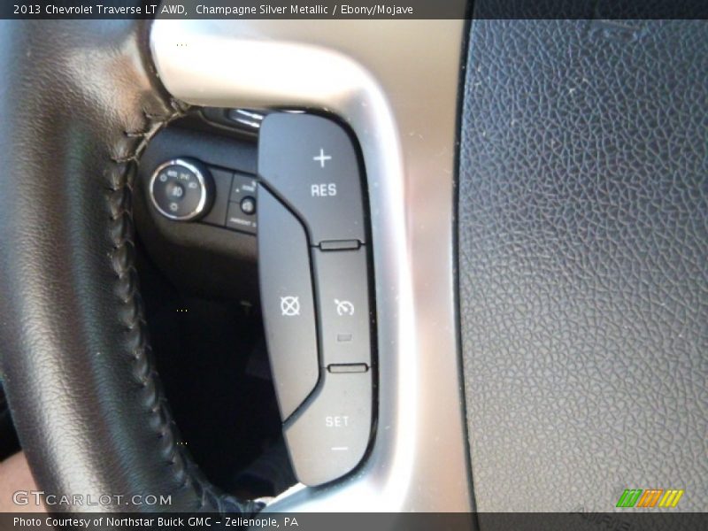 Champagne Silver Metallic / Ebony/Mojave 2013 Chevrolet Traverse LT AWD