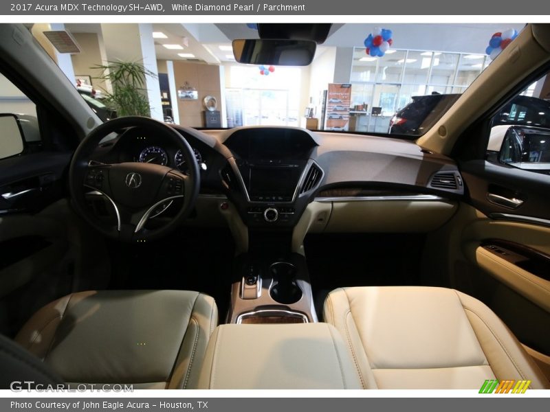 White Diamond Pearl / Parchment 2017 Acura MDX Technology SH-AWD