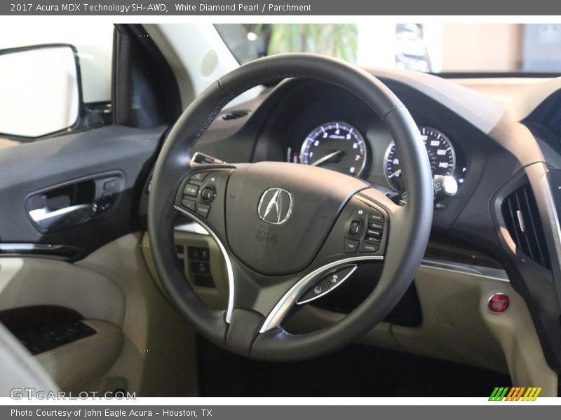 White Diamond Pearl / Parchment 2017 Acura MDX Technology SH-AWD