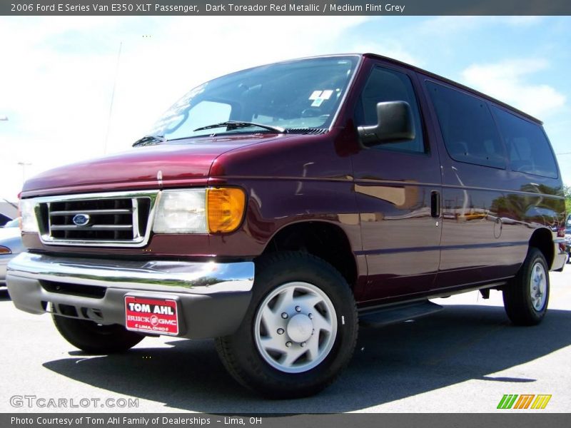 Dark Toreador Red Metallic / Medium Flint Grey 2006 Ford E Series Van E350 XLT Passenger