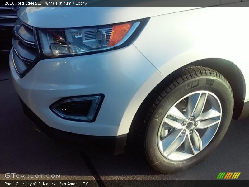White Platinum / Ebony 2016 Ford Edge SEL