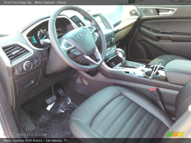 White Platinum / Ebony 2016 Ford Edge SEL