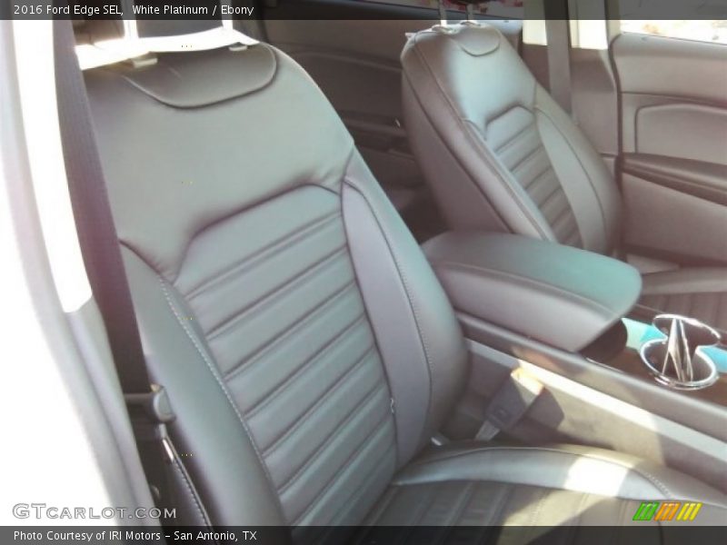 White Platinum / Ebony 2016 Ford Edge SEL