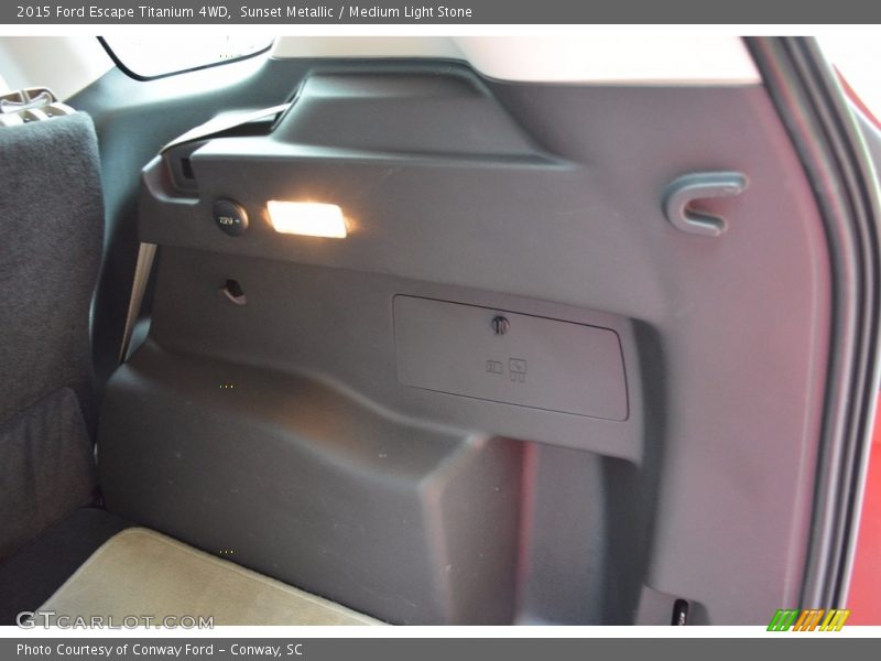 Sunset Metallic / Medium Light Stone 2015 Ford Escape Titanium 4WD