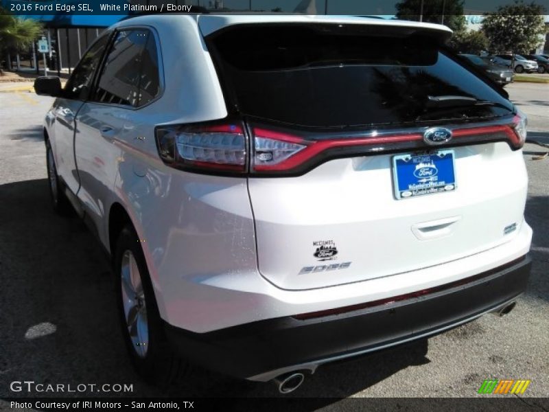 White Platinum / Ebony 2016 Ford Edge SEL