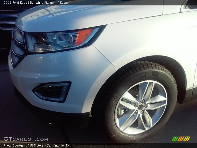 White Platinum / Ebony 2016 Ford Edge SEL