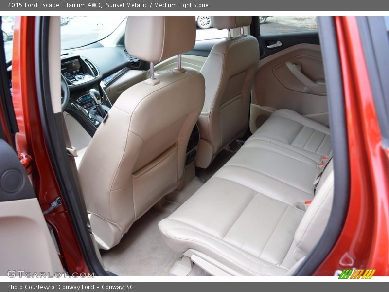 Sunset Metallic / Medium Light Stone 2015 Ford Escape Titanium 4WD